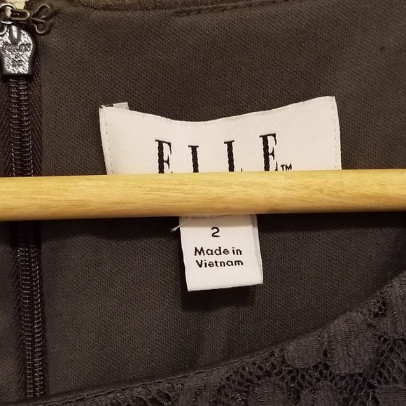 Elle Heather Gray Dress Ruffle Hem 2 - Picture 4 of 7